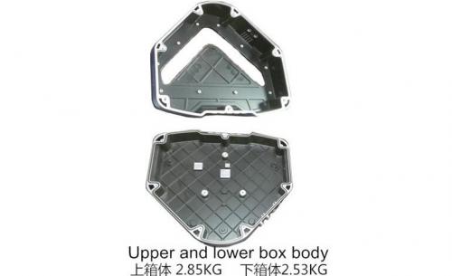 Upper and lower box body